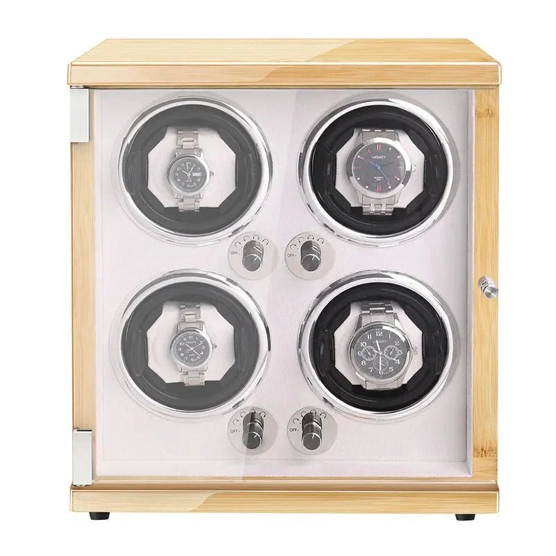 WATCHMATIC Bruno Beige Luxury Watch Winder - 6 Slots 14:200003699Beige-6;5:201452367Vertical type D - WatchMatic