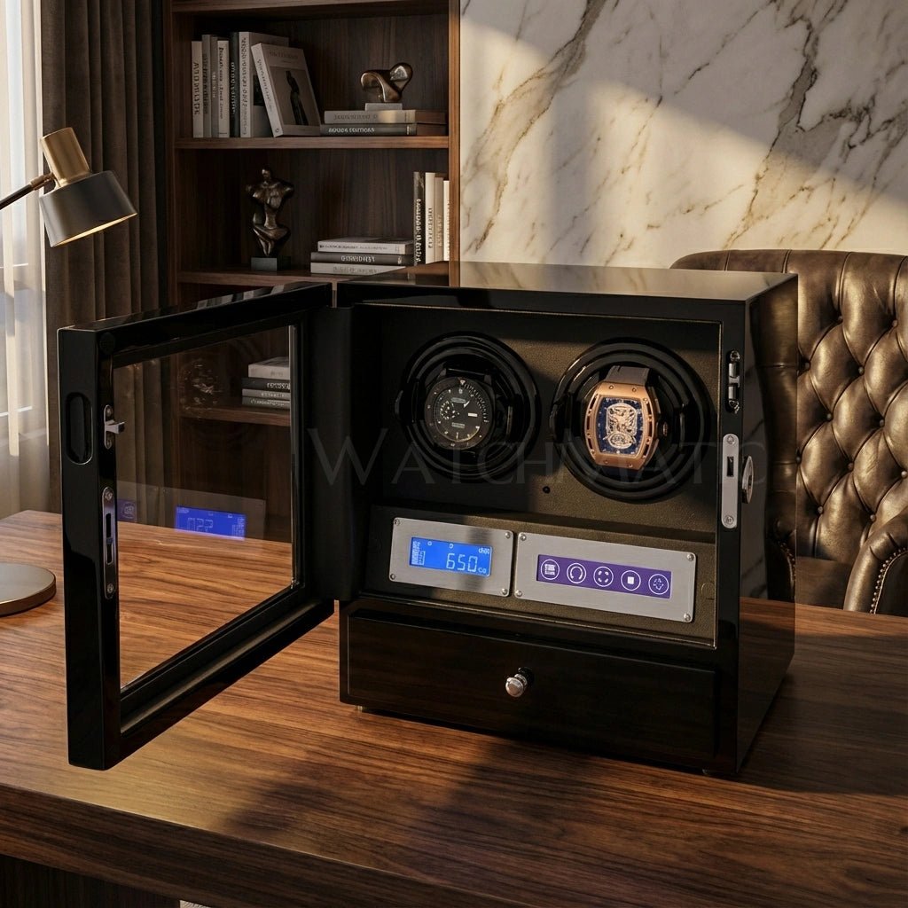 buy Karo Double Watch Winder at WatchMatic with free shipping
