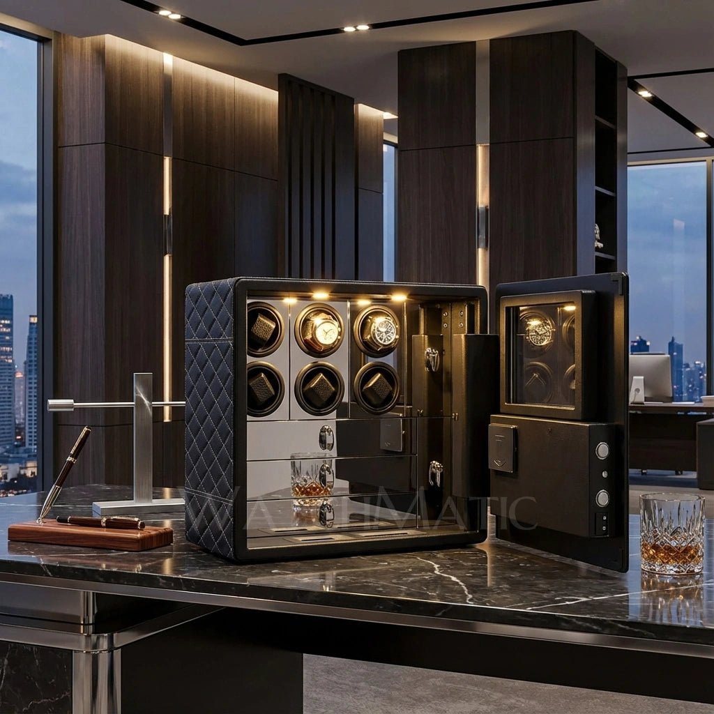 WatchMatic Kovra Vault Series 6 - Watch Winder Safe Box - WatchMatic